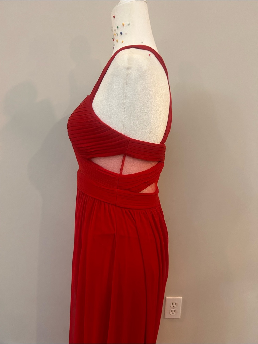 Cache Red Cutout Maxi Dress - Picture 5 of 6